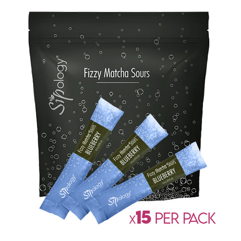 Blueberry Fizzy Matcha Sour - 15 pack