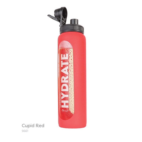 Hydration Water Bottle - Cupid Red